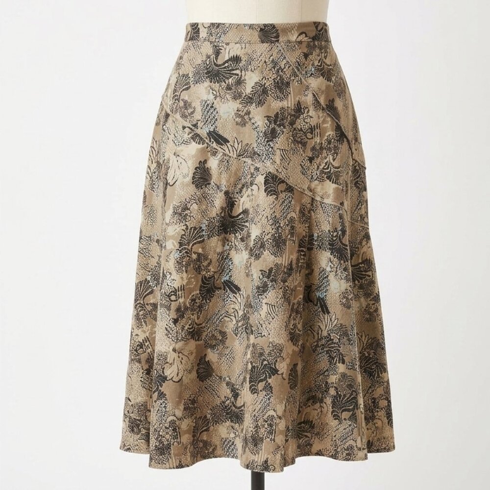 🍂 Mexx Botanical Floral Print A-Line Skirt – Size 14